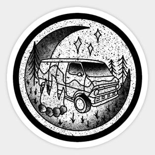 Vintage Ford Vanlife Sticker